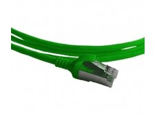 Komutacinis kab. 2.0m S/FTP 6A kat.,(Dia. 4,2mm) žalias