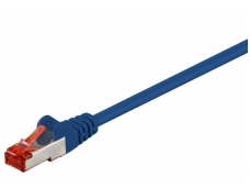 Komutacinis kabelis 0,15m S/FTP Cat6 Pimf, mėlynas LSZH CU