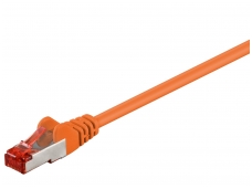 Komutacinis kabelis 0,15m S/FTP Cat6 Pimf, oranžinis LSZH CU