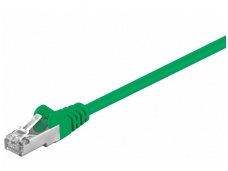 Komutacinis kabelis 0,25m F/UTP Cat5E, žalias