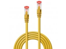 Komutacinis kabelis 0.3m S/FTP Cat6 Pimf, geltonas