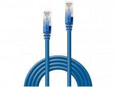 Komutacinis kabelis 0.3m S/FTP Cat6 Pimf, LSZH, mėlynas