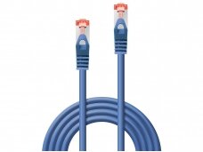 Komutacinis kabelis 0.3m S/FTP Cat6 Pimf, mėlynas