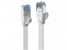 Komutacinis kabelis 0.3m U/FTP Cat6A, plokščias, baltas