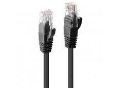 Komutacinis kabelis 0.3m U/UTP Cat6, juodas