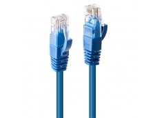 Komutacinis kabelis 0.3m U/UTP Cat6, mėlynas