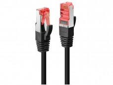 Komutacinis kabelis 0.5m S/FTP Cat6 Pimf, juodas