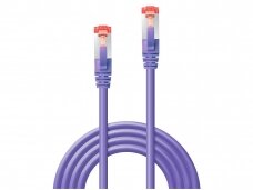 Komutacinis kabelis 0.5m S/FTP Cat6 Pimf, violetinis