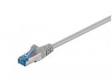 Komutacinis kabelis 0,5m S/FTP Cat6a Pimf, pilkas LSZH CU