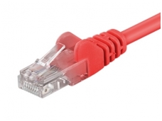 Komutacinis kabelis 0,5m UTP Cat5E, raudonas