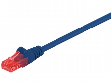 Komutacinis kabelis 0,5m UTP Cat6, mėlynas