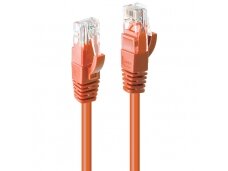 Komutacinis kabelis 0.5m U/UTP Cat6, oranžinis