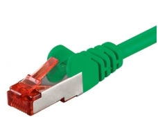 Komutacinis kabelis 1,5m S/FTP Cat6 Pimf, žalias LSZH CU