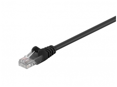 Komutacinis kabelis 1,5m UTP Cat5E, juodas