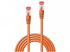 Komutacinis kabelis 1m S/FTP Cat6 Pimf, oranžinis