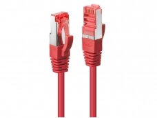 Komutacinis kabelis 1m S/FTP Cat6 Pimf, raudonas