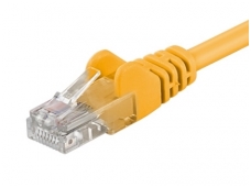 Komutacinis kabelis 1m UTP Cat5E, geltonas