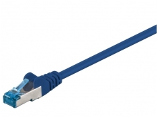 Komutacinis kabelis 20m S/FTP Cat6a Pimf, mėlynas LSZH CU