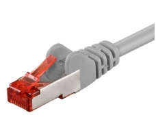 Komutacinis kabelis 2m S/FTP Cat6 Pimf, pilkas LSZH CU