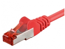 Komutacinis kabelis 2m S/FTP Cat6 Pimf, raudonas LSZH CU