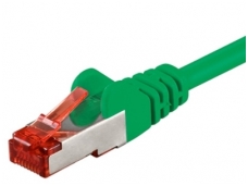 Komutacinis kabelis 2m S/FTP Cat6 Pimf, žalias LSZH CU