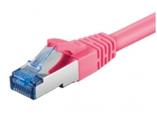 Komutacinis kabelis 2m S/FTP Cat6a Pimf, rausvas LSZH CU
