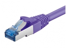 Komutacinis kabelis 2m S/FTP Cat6a Pimf, violetinis LSZH CU