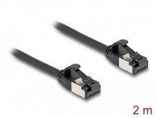 Komutacinis kabelis 2m U/FTP Cat8.1, 4.2mm, juodas TPE