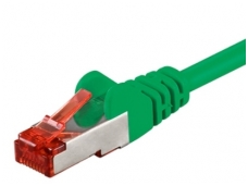 Komutacinis kabelis 3m S/FTP Cat6 Pimf, žalias LSZH CU