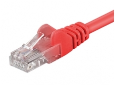 Komutacinis kabelis 3m UTP Cat5E, raudonas
