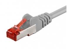Komutacinis kabelis 5m S/FTP Cat6 Pimf, pilkas LSZH CU