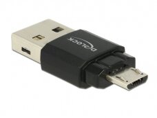 Kortelių skaitytuvas USB 2.0 MicroSD, OTG