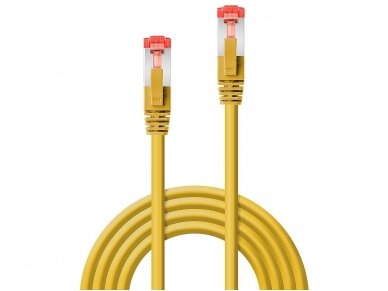 Komutacinis kabelis 0.5m S/FTP Cat6 Pimf, geltonas 1