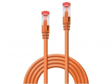Komutacinis kabelis 0.5m S/FTP Cat6 Pimf, oranžinis 1