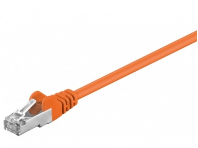 Komutacinis kabelis 1,5m F/UTP Cat5E, oranžinis