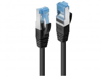 Komutacinis kabelis 1m S/FTP Cat6A Pimf, juodas TPE 1
