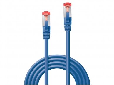 Komutacinis kabelis 1m S/FTP Cat6 Pimf, mėlynas 1