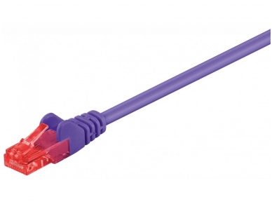 Komutacinis kabelis 1m UTP Cat6, violetinis