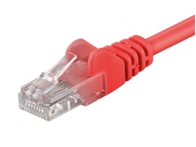 Komutacinis kabelis 5m UTP Cat5E, raudonas