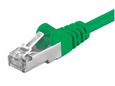 Komutacinis kabelis 7,5m SF/UTP Cat5E, žalias