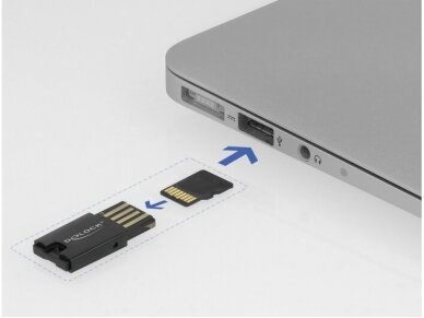 Kortelių skaitytuvas USB 2.0 MicroSD 2
