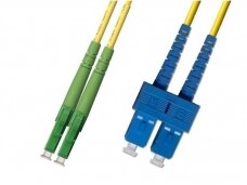 LCAPC/SC dvigubas vienmodis komutacinis kabelis 18m,G657A1,P