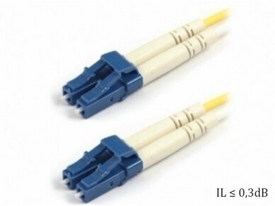 LC/LC dvigubas vienmodis komutacinis kabelis 2m S3