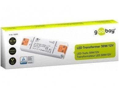 LED transformatorius 0.5-30W 160x58x18mm 1