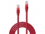 Lindy 15m CAT6 U/UTP Snagless Gigabit Network Cable. Red