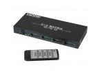 Lindy 4x4 HDMI 4K 2160/1080p 3D Matrix Switch with IR remote