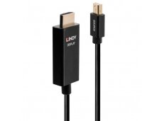 Lindy 0.5m Active Mini DisplayPort to HDMI Cable with HDR