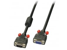 Lindy 0.5m Premium SVGA Monitor Extension Cable. Black