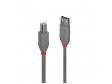 USB 2.0 kabelis  A - B, 0.5m, Anthra Line