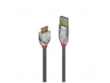 USB 3.2 kabelis A - micro B 1m, CROMO Line